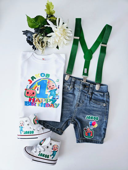 OUTFIT PARA NIÑO " UN AÑO" COCOMELO