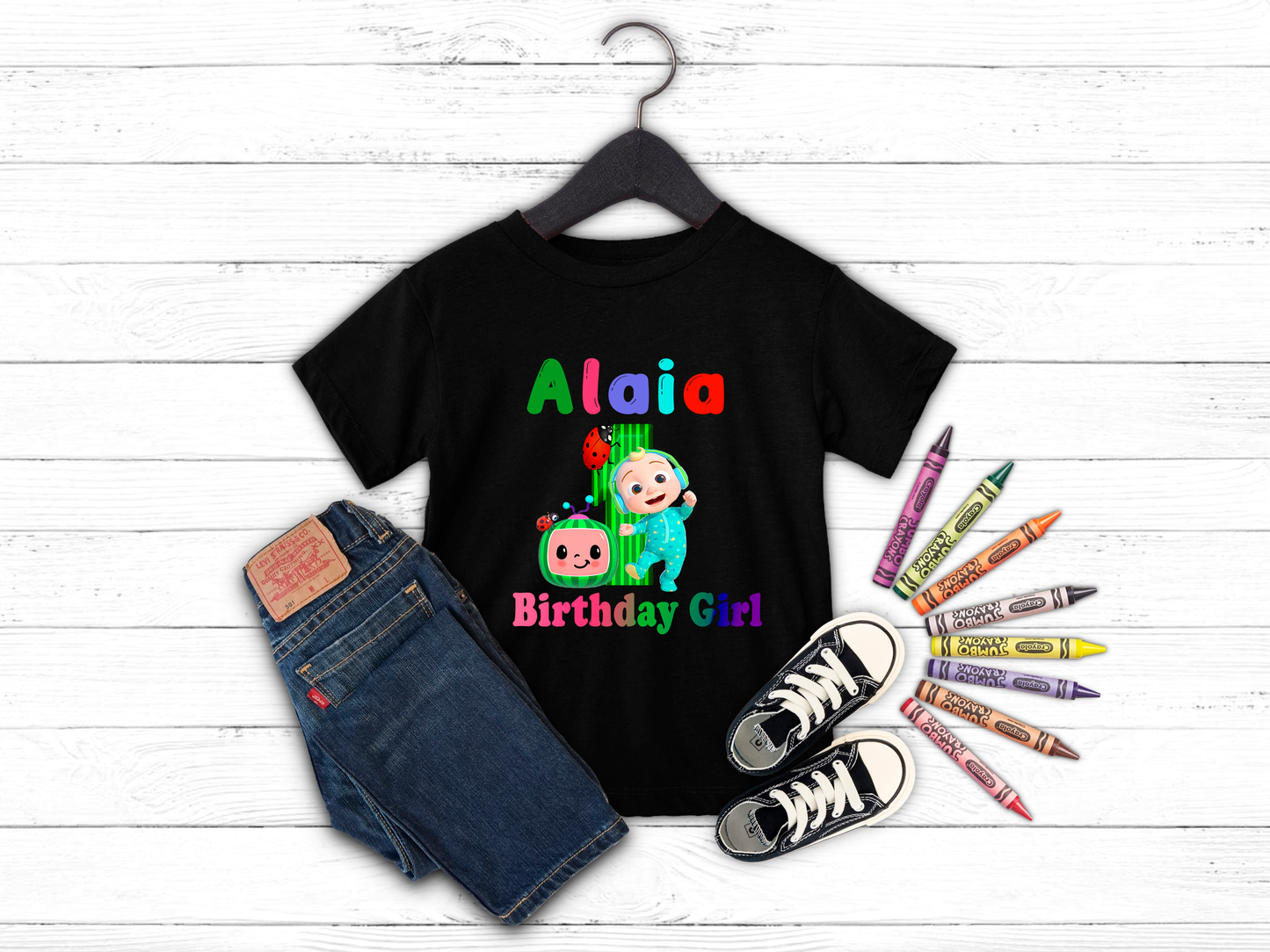 CAMISETA PERSONALIZADA DE NINO DE COCOMELON