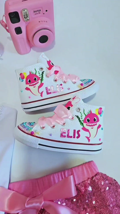 "OUTFIT PARA NIÑA" 1 A 2  AÑOS "BABY SHARK"